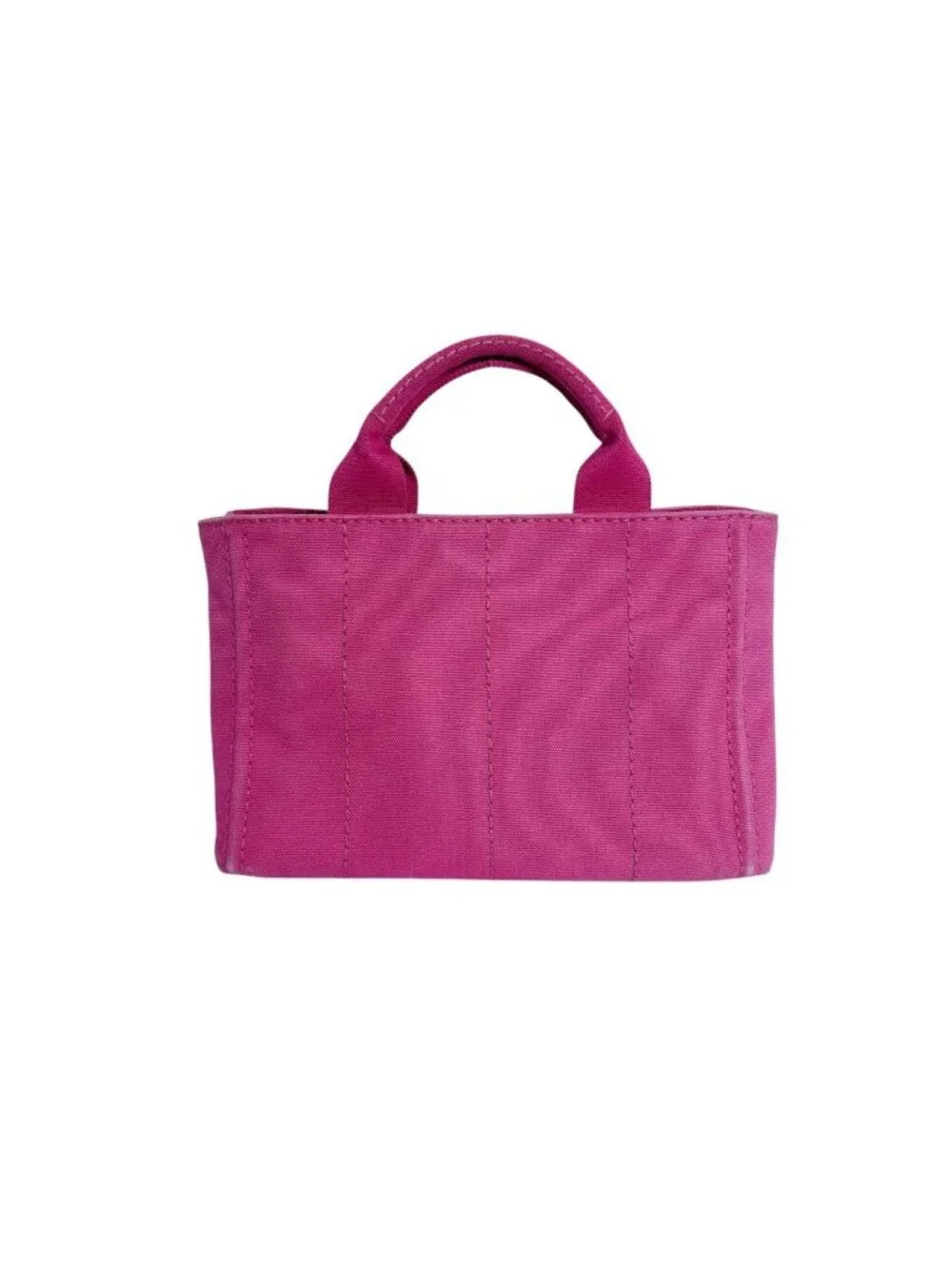 Prada Canvas Tote Canapa Pink